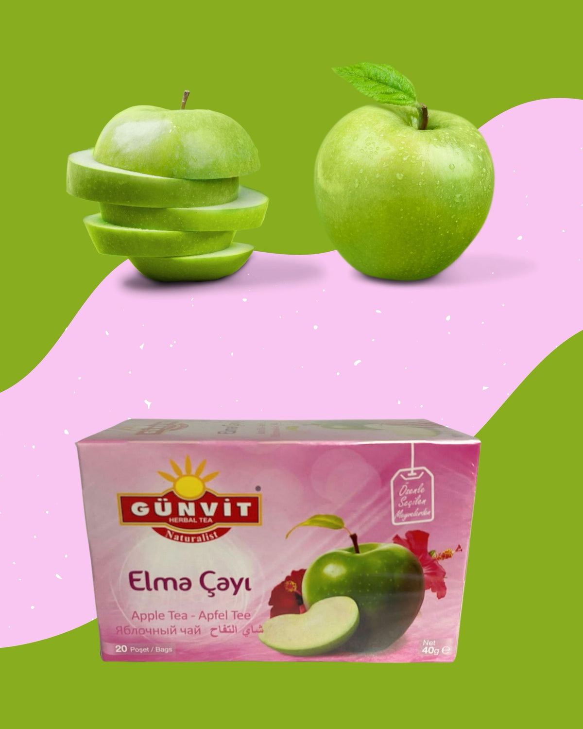 Günvit Apple Tea  From 40g, 20 Filter Bags